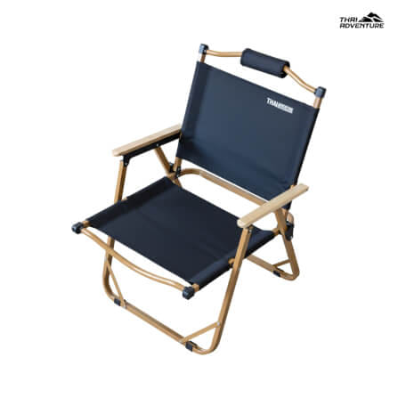 เก้าอี้แคมป์ปิ้ง THAI ADVENTURE รุ่น AMPING COZY CHAIR พับได้ สีดำ